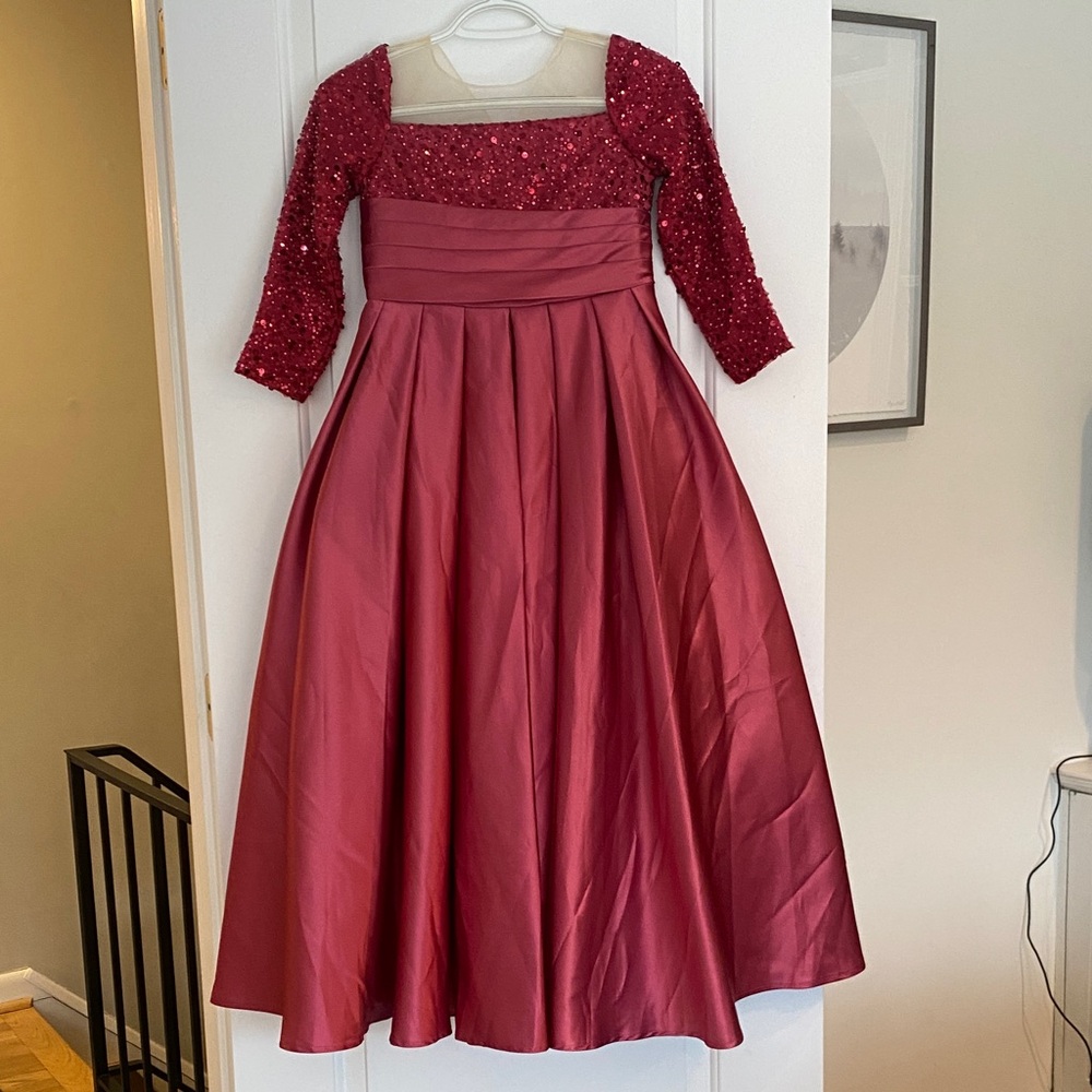 Elegant Red Kids Dress